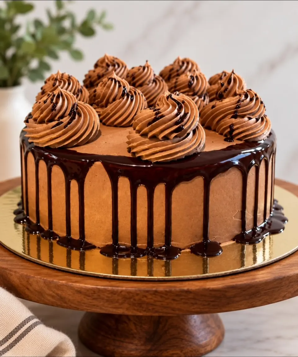 Yellow cake with chocolate icing, a cake that tastes like home (video cover)